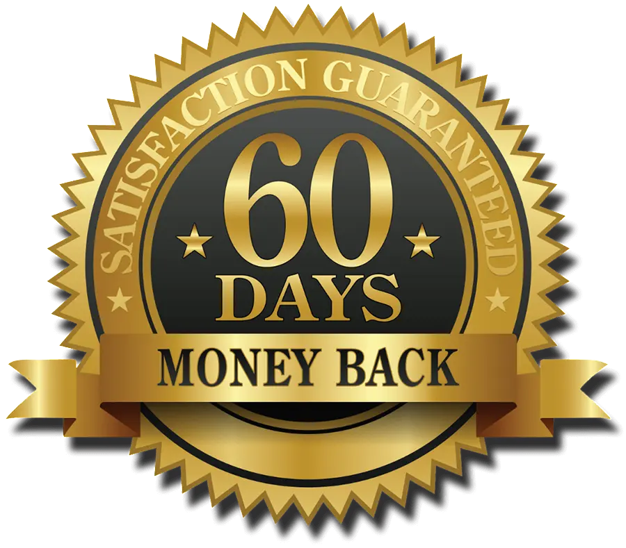 60 days money back guarantee badge